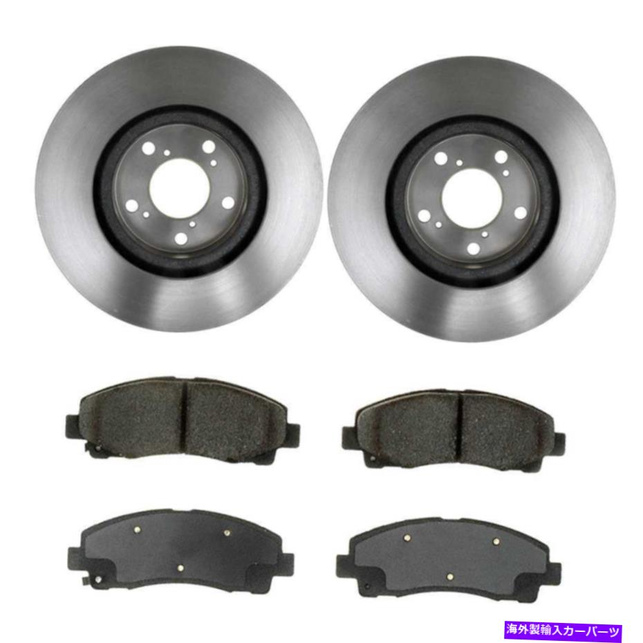 brake disc rotor 2009年2010年2011年2011年2013年のAcura TLフロントブレーキローターとセラミックパッド For 2009 2010 2011 2012 2013 Acura TL Front Brake Rotors and Ceramic Pads【並行輸入品】