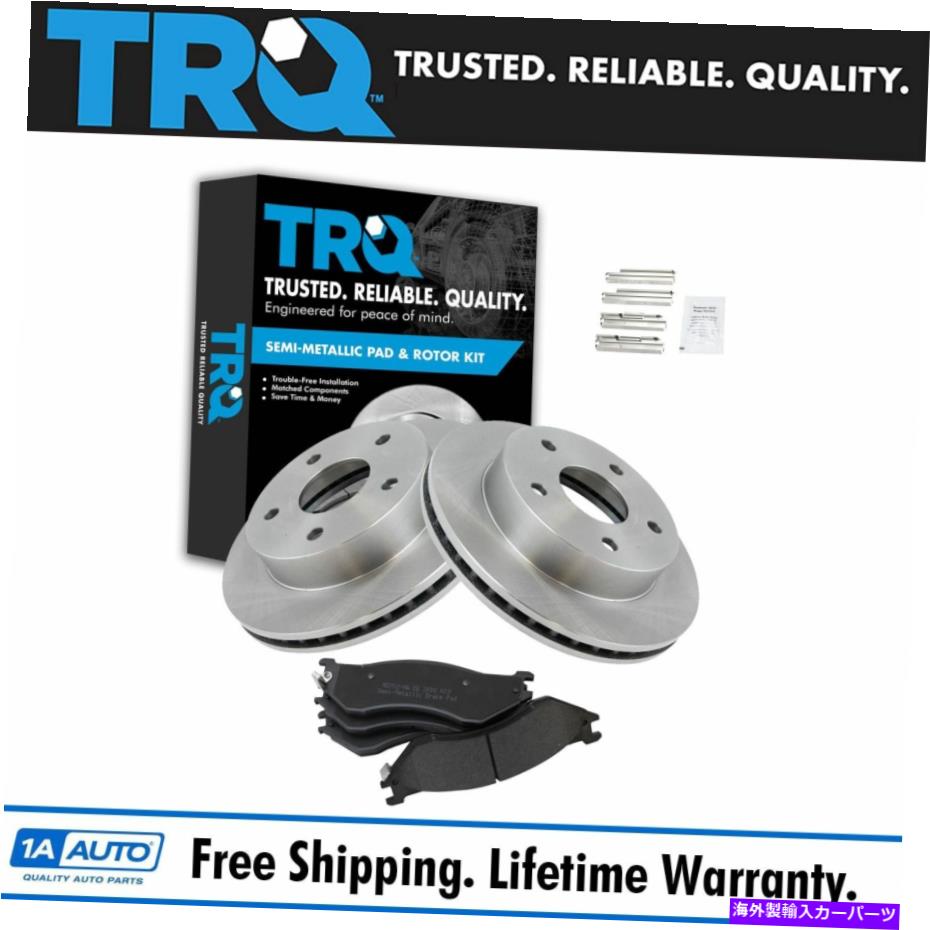 brake disc rotor TRQフロントメタリックブレーキパッド＆ブレーキローターキット00-01 Dodge Ram 1500 New TRQ Front Metallic Brake Pad & Brake Rotor Kit for 00-01 Dodge Ram 1500 New【並行輸入品】