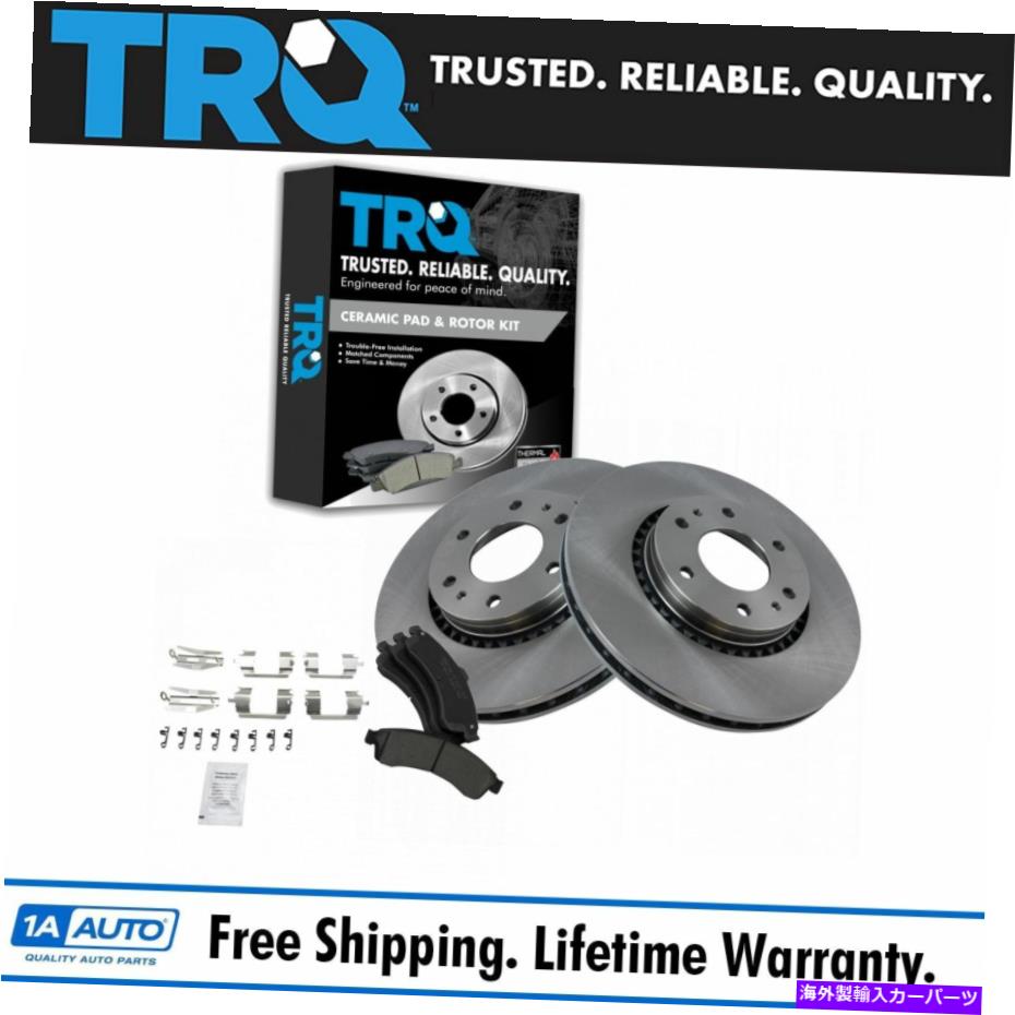 brake disc rotor TRQフロントプレミアムセラミックパッドローター＆ハードウェアキットw/gmトラックSUV用化学物質 TRQ Front Premium Ceramic Pad Rotor & Hardware Kit w/Chemicals for GM Truck SUV【並行輸入品】 52,668円