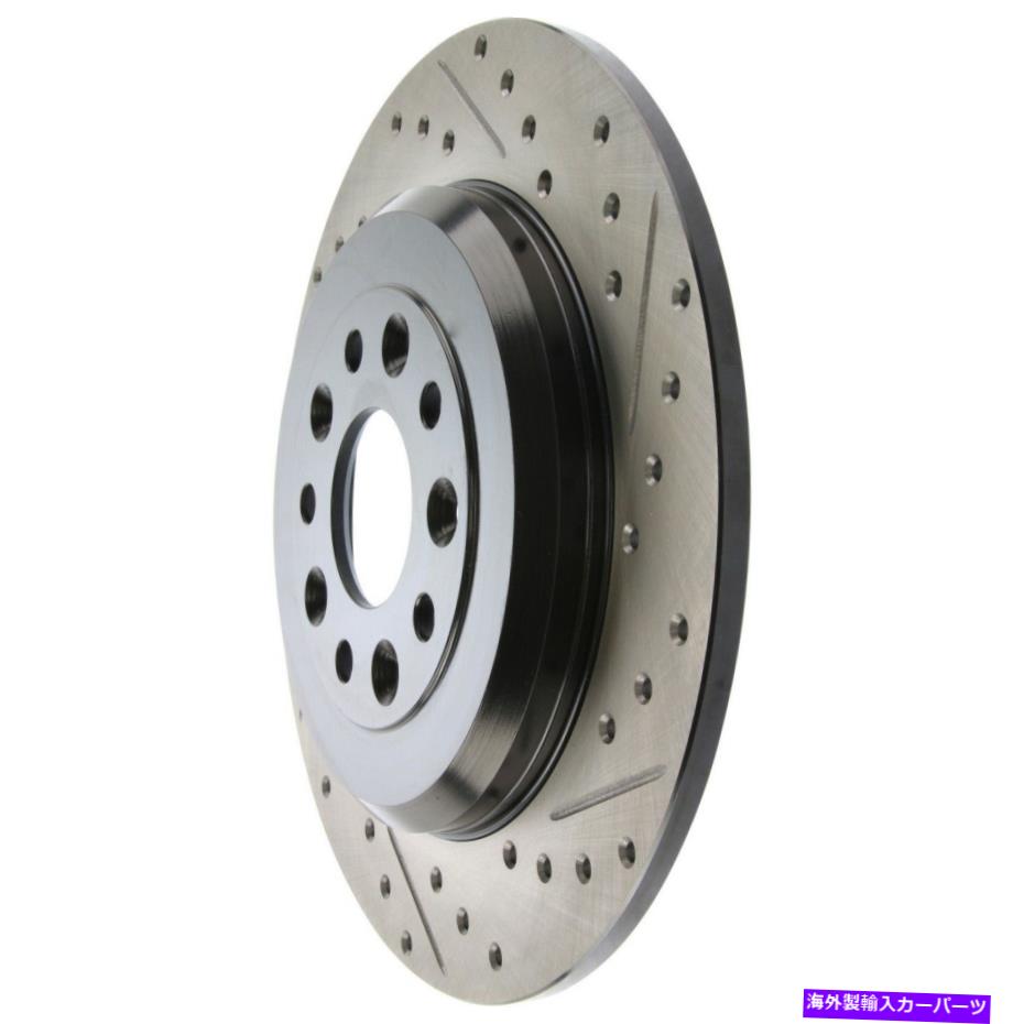 brake disc rotor 2009-2019 FORD FLのクロスドリルスロットスロットブレーキローターローターリア左ストップテック Cross-Drilled Slotted Brake Rotor Rear Left StopTech For 2009-2019 Ford Fl【並行輸入品】
