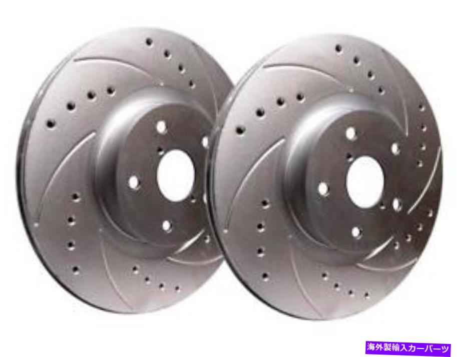 brake disc rotor SPPシルバー242mm掘削＆スロット付きブレーキローター用アキュラ/ホンダ SPP Silver 242mm Drilled & Slotted Brake Rotors for Acura/Honda【並行輸入品】