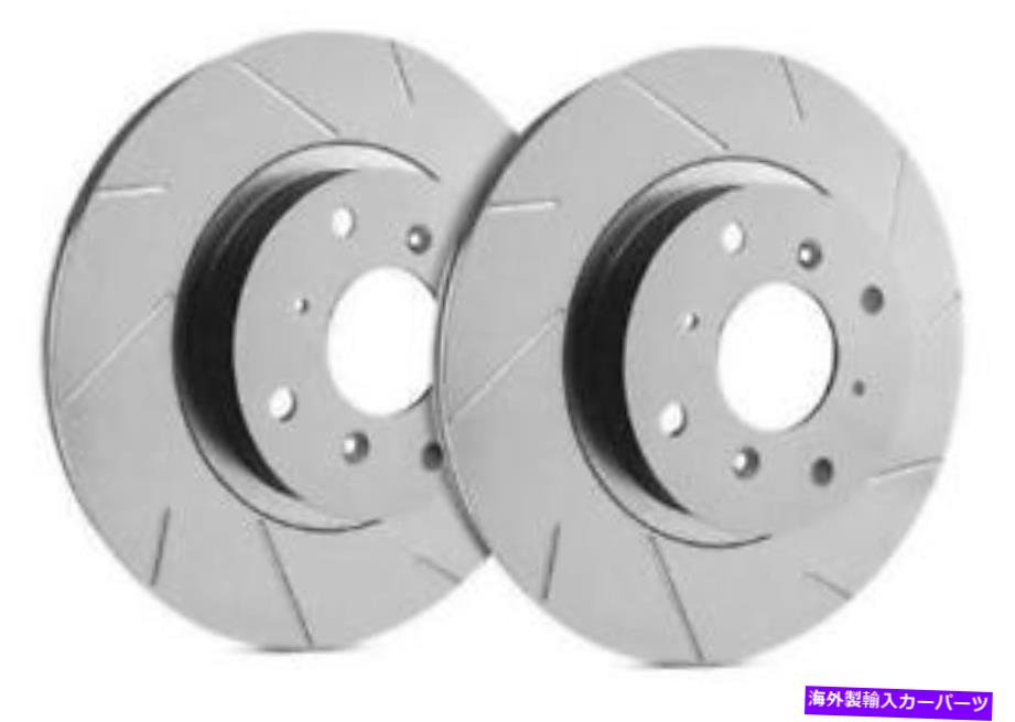 brake disc rotor SPパフォーマンスグレー257mm 1990-93フォードマスタング5.0L用のブレーキローター SP Performance Gray 257mm Slotted Brake Rotors for 1990-93 Ford Mustang 5.0L【並行輸入品】