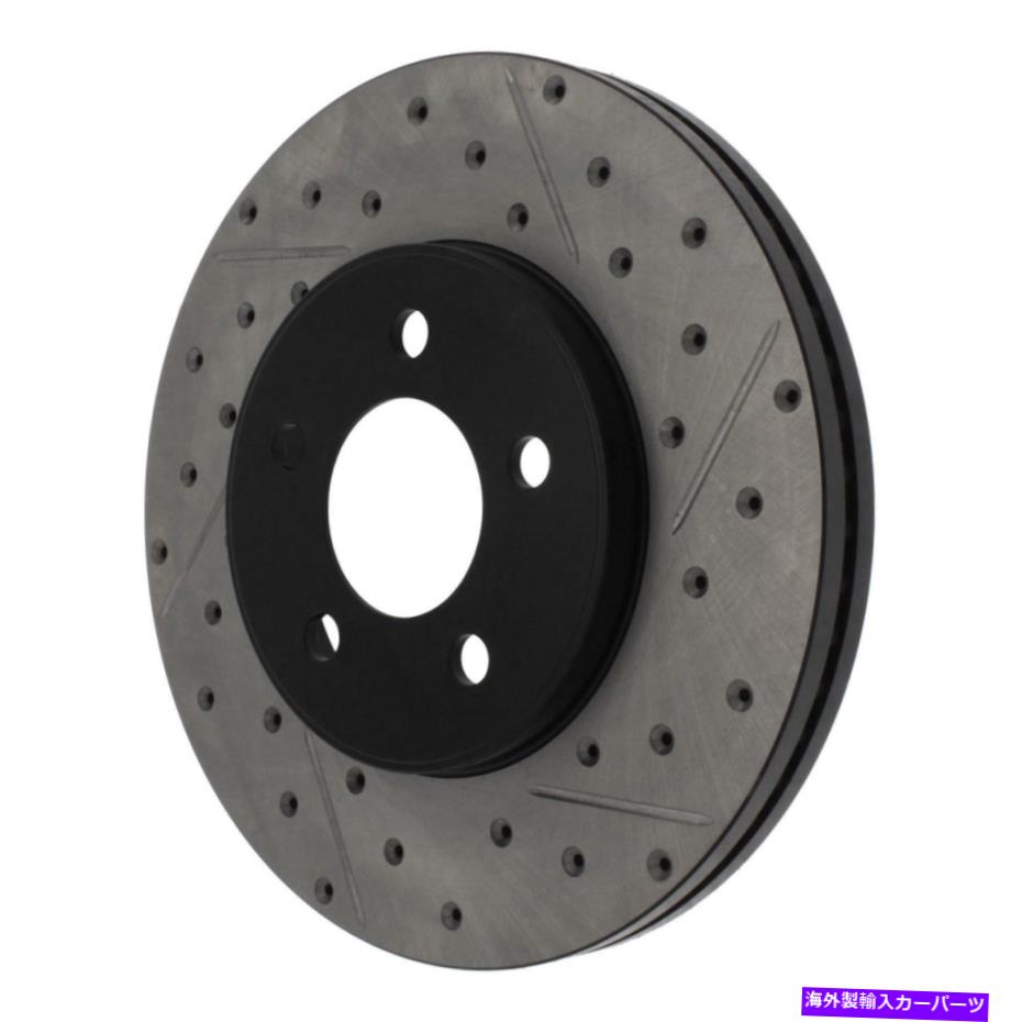 brake disc rotor スポーツドリルとスロット付き1ピースフロントパッセンジフィット2003-2011リンカーンタウンカー Sport Drilled And Slotted 1 Piece Front Passenge Fits 2003-2011 Lincoln Town Car【並行輸入品】