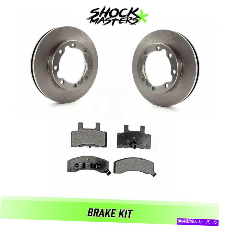 brake disc rotor フロントセミメタリックブレーキパッドとローター1990-2000シボレーK3500 w/デュアルリアホイール Front Semi Metalic Brake Pads & Rotors 1990-2000 Chevy K3500 W/ Dual Rear Wheels【並行輸入品】