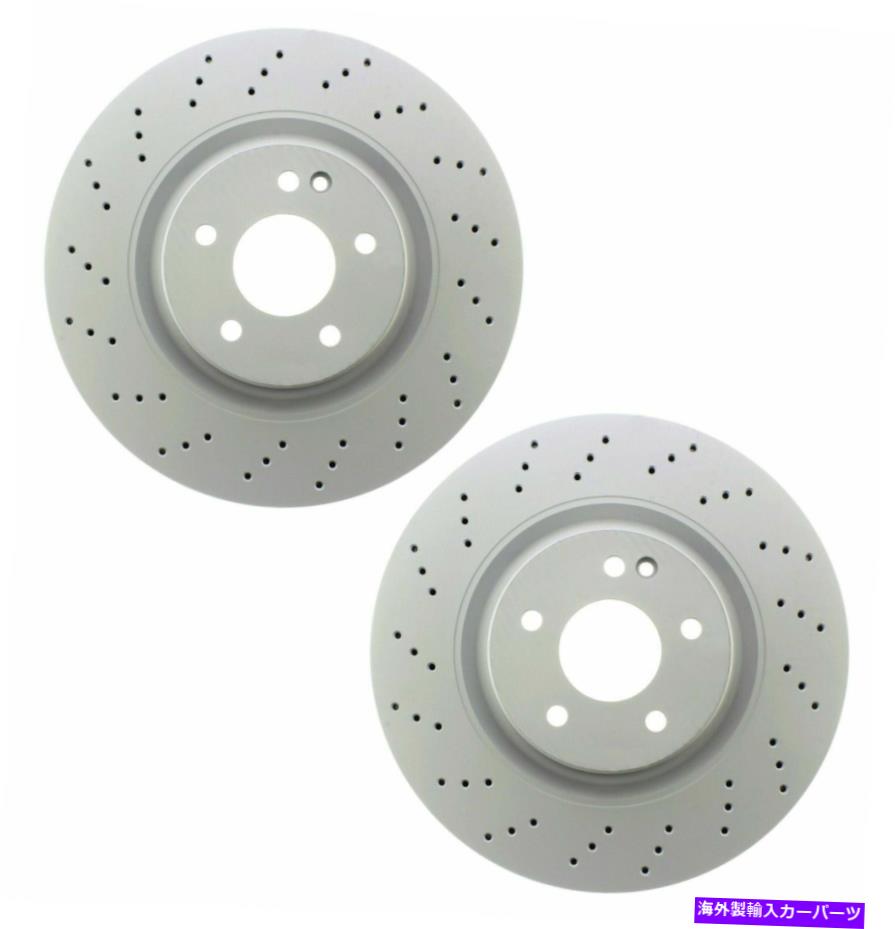 brake disc rotor MB R129用の2つのフロントベントドリル334mmディスクブレーキローターのブレンボペアセット Brembo Pair Set of 2 Front Vented Drilled 334mm Disc Brake Rotors For MB R129【並行輸入品】