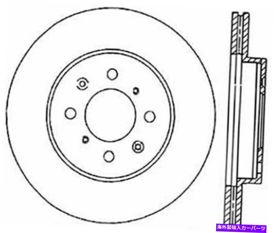 brake disc rotor 90-01 Integra / 93-05 Civic EX / 93-97 CIVIC SI FRONT LEFTのSTOPTTECHパワースロット StopTech Power Slot for 90-01 Integra / 93-05 Civic EX/93-97 Civic Si Front Left【並行輸入品】