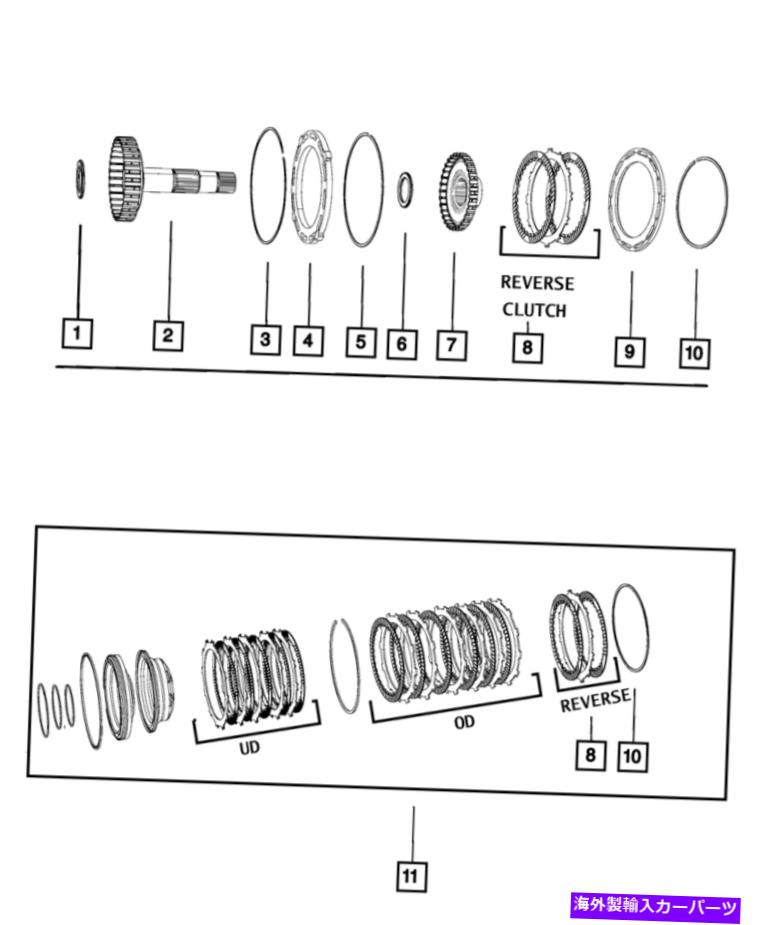clutch kit 本物のMOPARオートマチックトランスミッションクラッチキット68321415AB Genuine Mopar Automatic Transmission Clutch Kit 68321415AB【並行輸入品】