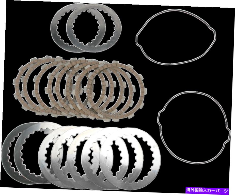 clutch kit ムースクラッチパック摩擦スチールプレートキットWカバーガスケットハスクバルナFE250 14-19 Moose Clutch Pack Friction Steel Plates Kit w Cover Gasket Husqvarna FE250 14-19【並行輸入品】