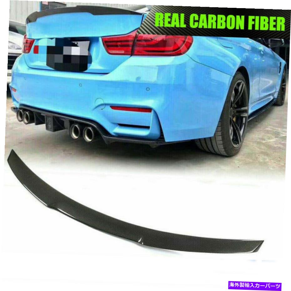 海外製 エアロパーツ BMW 4Series F82 M4クーペ2014-2020カーボンファイバーリアトランクネタバレウィング Fits BMW 4Series F82 M4 Coupe 2014-2020 Carbon Fiber Rear Trunk Lip Spoiler Wing【並行輸入品】