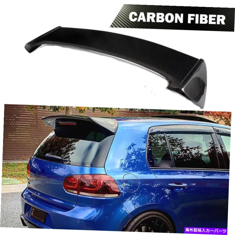 海外製 エアロパーツ フォルクスワーゲンVWゴルフVI 6 MK6 GTI R20 10-15リアルーフスポイラーリアルカーボンに適しています Fit For Volkswagen VW Golf VI 6 MK6 GTI R20 10-15 Rear Roof Spoiler REAL CARBON【並行輸入品】