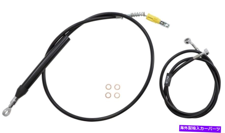 clutch kit La Choppers完全なハンドルバーケーブル/ブレーキ＆クラッチライン/ワイヤーキット - ブラックビニール LA Choppers Complete Handlebar Cable/Brake & Clutch Line/Wire Kit - Black Vinyl【並行輸入品】