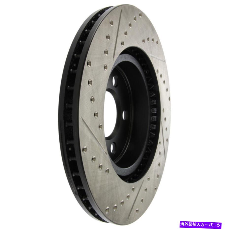 brake disc rotor ディスクブレーキロータースポーツクロスドリルとスロット付きフロント左stoptech 127.63059l Disc Brake Rotor-Sport Cross-Drilled and Slotted Front Left Stoptech 127.63059L【並行輸入品】