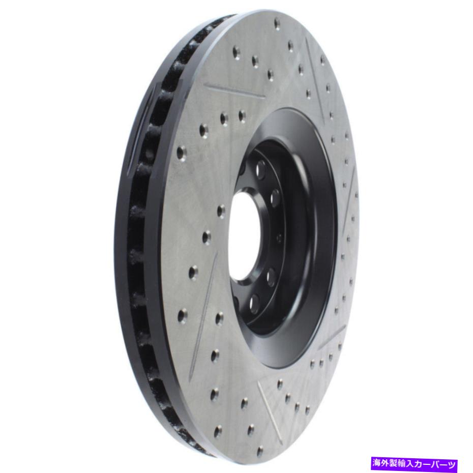 brake disc rotor ディスクブレーキロータースポーツクロスドリルとスロット付きフロント右ストップテック127.33096R Disc Brake Rotor-Sport Cross-Drilled and Slotted Front Right Stoptech 127.33096R【並行輸入品】