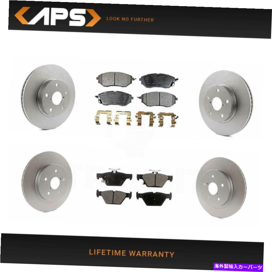 brake disc rotor 2015年のスバルレガシー用のフロント&リアS-メタリックブレーキパッドとGコーティングローター Front & Rear S-Metalic Brake Pad & G-Coated Rotors for 2015 Subaru Legacy【並行輸入品】