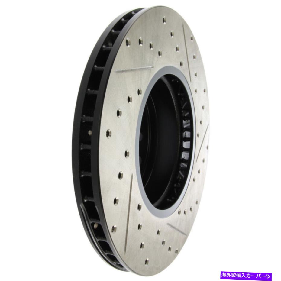 brake disc rotor ディスクブレーキロータースポーツクロスドリルとスロット付きフロント右ストップテック127.34070R Disc Brake Rotor-Sport Cross-Drilled and Slotted Front Right Stoptech 127.34070R【並行輸入品】