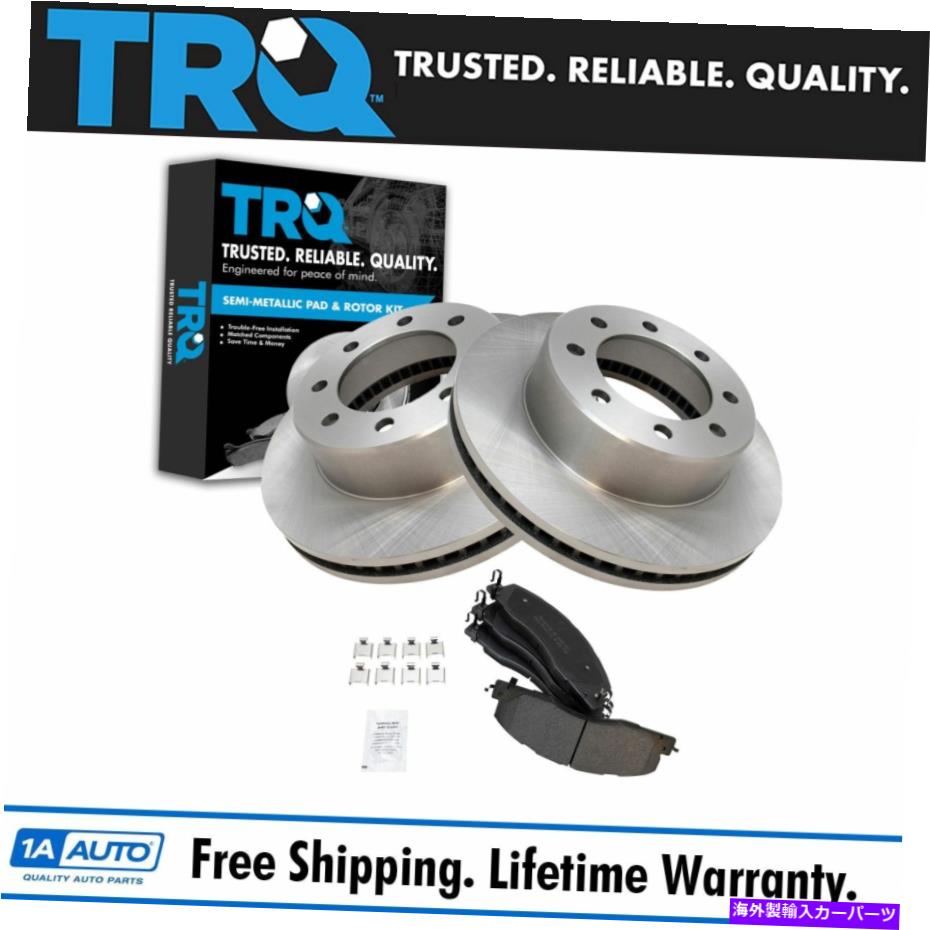 brake disc rotor Dodge Ram 2500 3500用のTRQフロントブレーキローター＆プレミアムPOSIメタリックパッドキット TRQ Front Brake Rotor & Premium Posi Metallic Pad Kit for Dodge Ram 2500 3500【並行輸入品】