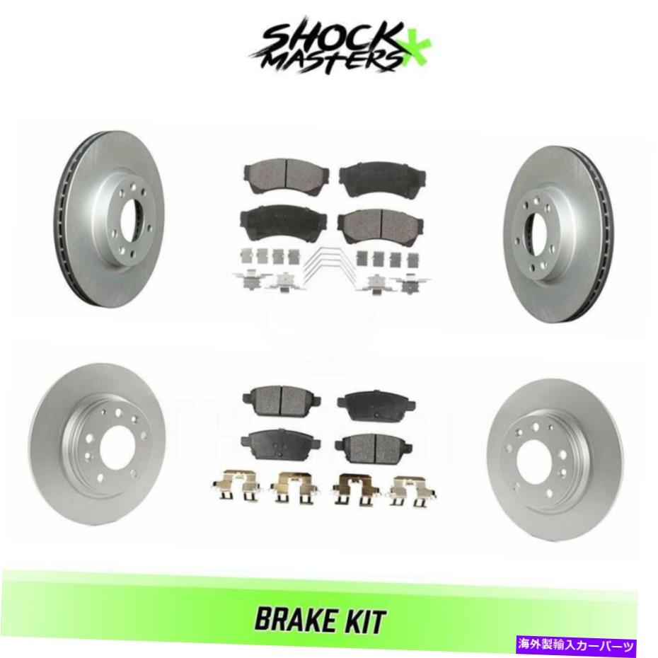 brake disc rotor 2006年から2013年のマツダ6のフロント＆リアセミメタリックブレーキパッドとGコーティングローターキット6 Front & Rear Semi Metalic Brake Pads & G-Coated Rotor Kit for 2006-2013 Mazda 6【並行輸入品】