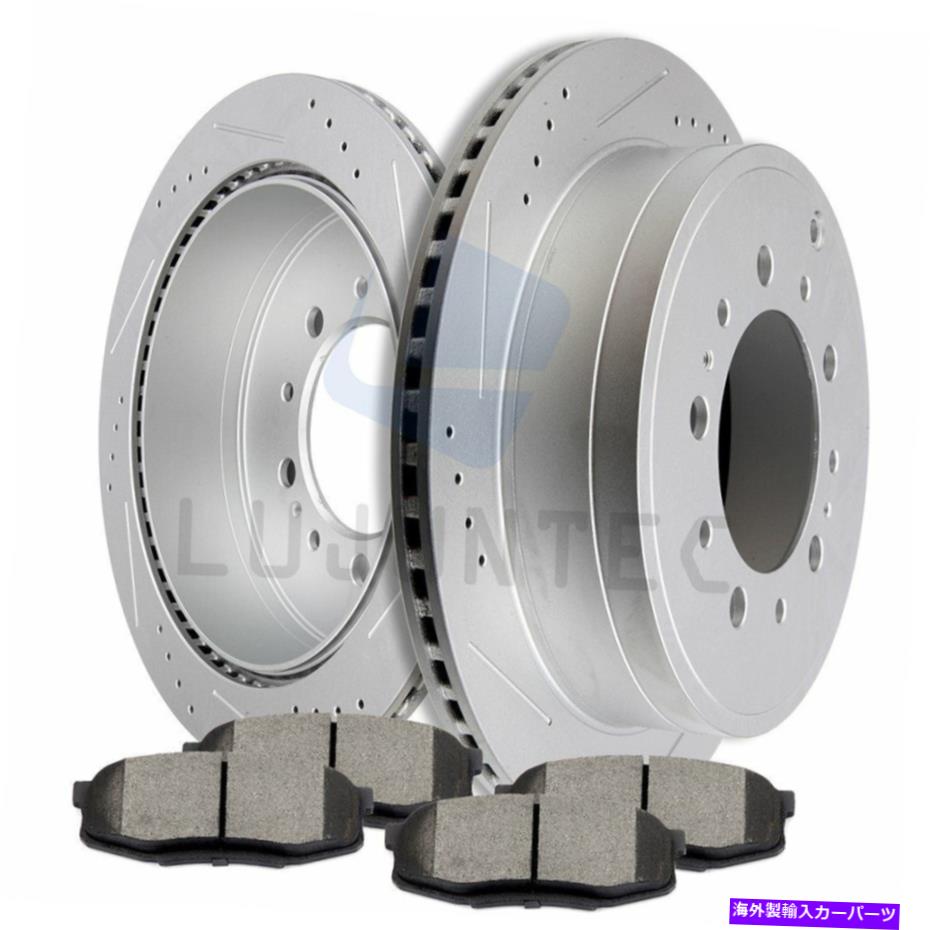 brake disc rotor Lexus LX570 2013-2019トヨタランドクルーザー用のリアブレーキローターセラミックパッド Rear Brake Rotors Ceramic Pads For Lexus LX570 2013-2019 Toyota Land Cruiser【並行輸入品】