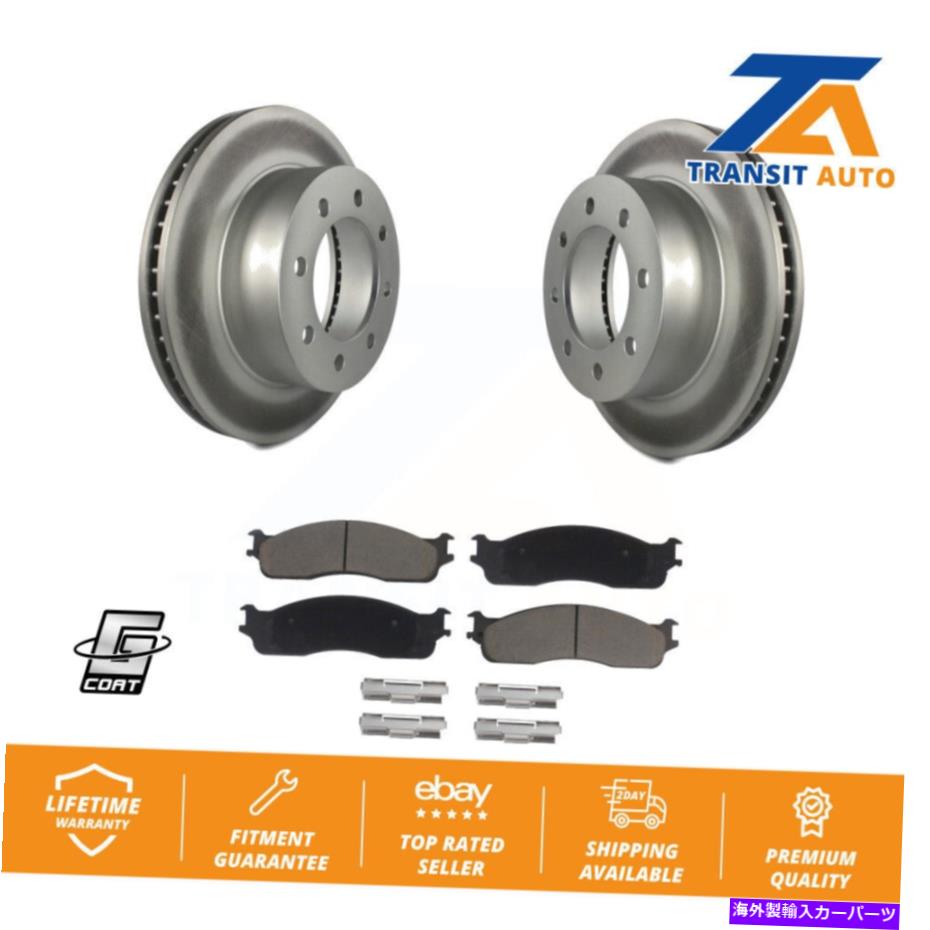 brake disc rotor ダッジRAM用のフロントコーティングディスクブレーキローターとセラミックパッドキット2500 1500 3500 Front Coated Disc Brake Rotors And Ceramic Pads Kit For Dodge Ram 2500 1500 3500【並行輸入品】