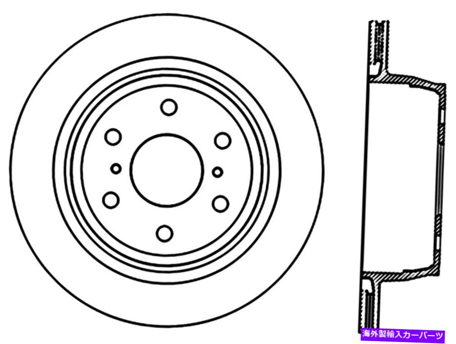 brake disc rotor ディスクブレーキロータースポーツクライオドリル/スロットドディスクリアフストストップテック127.66065cl Disc Brake Rotor-Sport Cryo Drilled/Slotted Disc Rear Left Stoptech 127.66065CL【並行輸入品】