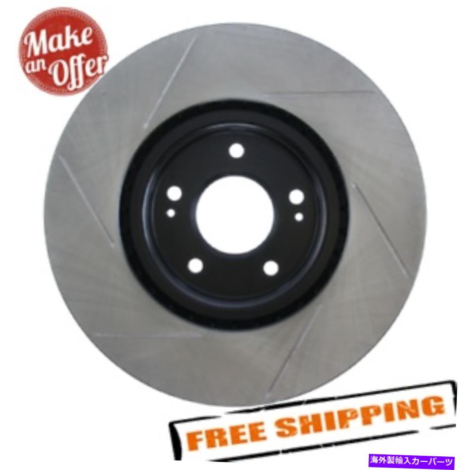 brake disc rotor 03-06ミツビシランサー用のストップテックスポーツスロット1ピースフロントブレーキローター StopTech Sport Slotted 1-Piece Front Brake Rotor for 03-06 Mitsubishi Lancer【並行輸入品】