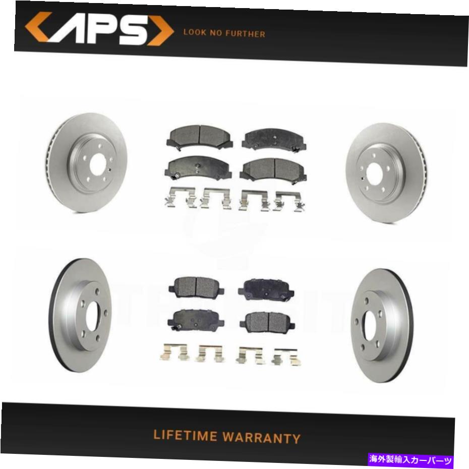 brake disc rotor Impala Impala Limited FWD用のフロントおよびリアGコーティングローターとセラミックパッドキット Front & Rear G-Coated Rotor & Ceramic Pad Kit for Impala Impala Limited FWD【並行輸入品】