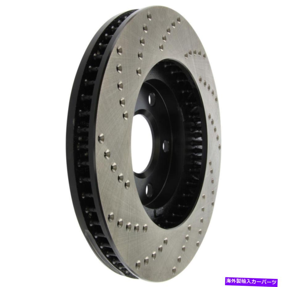 brake disc rotor ディスクブレーキロータースポーツクロスドリルドフロント左STOPTECH 128.62055L Disc Brake Rotor-Sport Cross-Drilled Front Left Stoptech 128.62055L【並行輸入品】