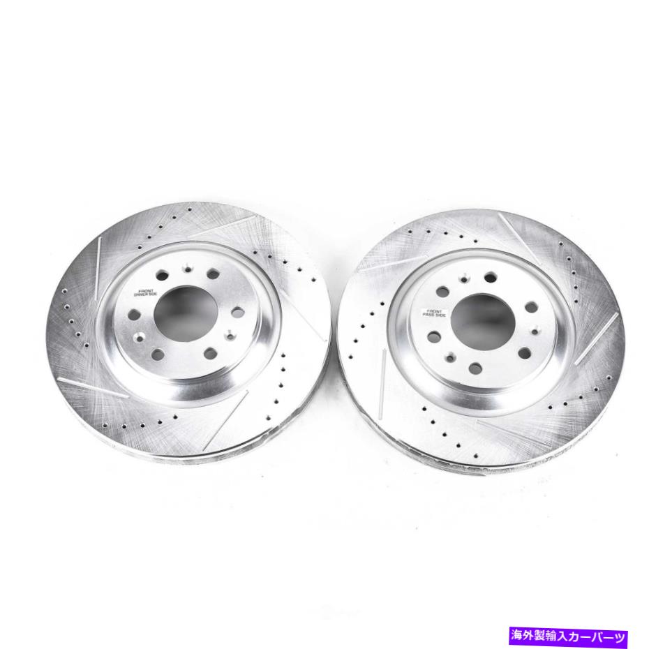 brake disc rotor ディスクブレーキローターセットフロントパワーストップAR82117XPRフィット04-09キャデラックSRX Disc Brake Rotor Set Front Power Stop AR82117XPR fits 04-09 Cadillac SRX【並行輸入品】