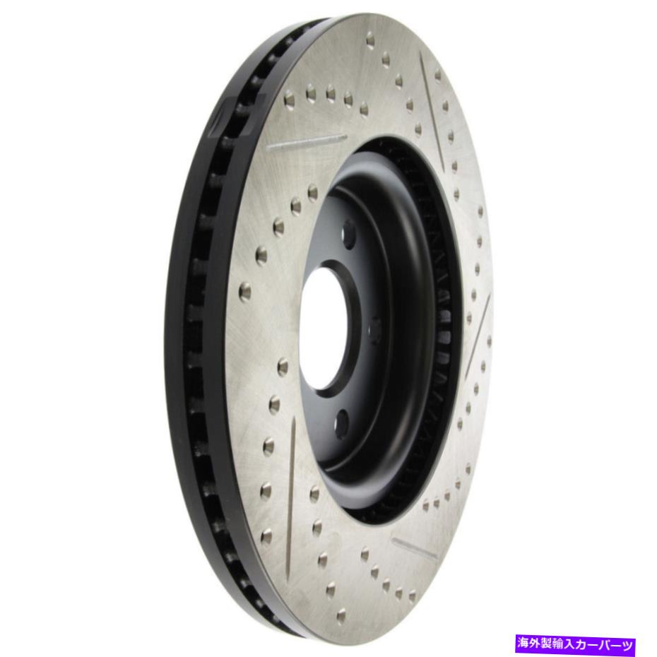 brake disc rotor ディスクブレーキロータースポーツクロスドリルとスロット付きフロント右ストップテック127.61102r Disc Brake Rotor-Sport Cross-Drilled and Slotted Front Right Stoptech 127.61102R【並行輸入品】