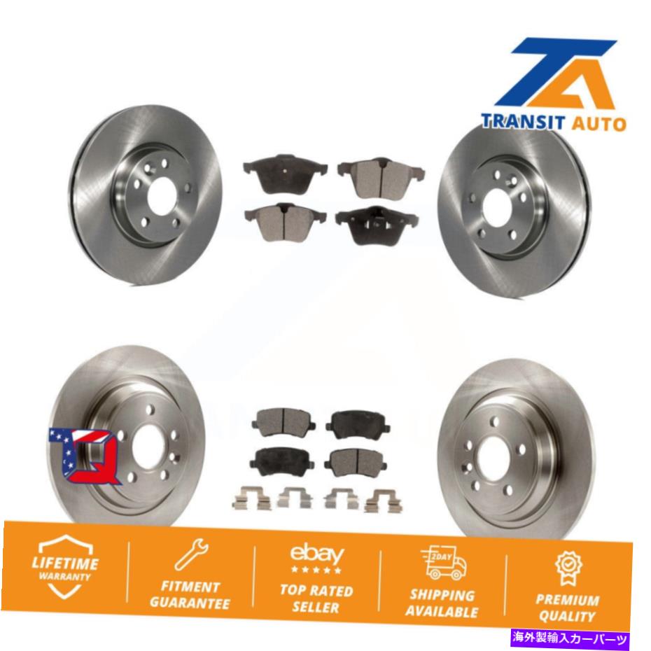 brake disc rotor ボルボV70用のフロントリアディスクブレーキローターとセミメタルパッドキット Front Rear Disc Brake Rotors And Semi-Metallic Pads Kit For Volvo V70【並行輸入品】
