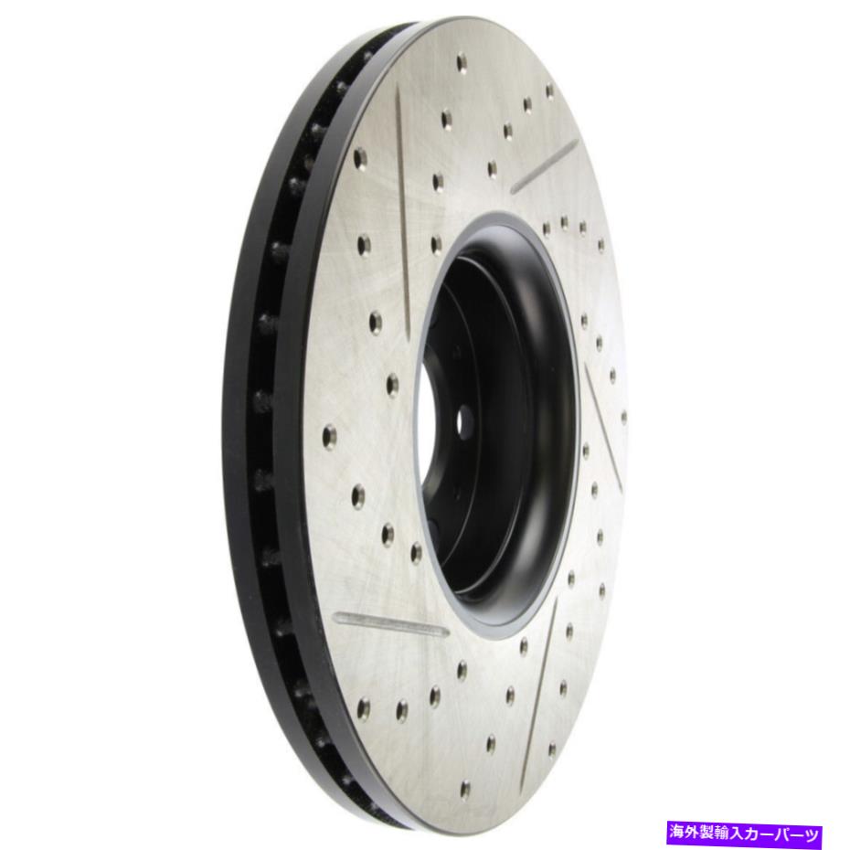 brake disc rotor ディスクブレーキロータースポーツドリルスロットドディスクフロント左フィット03-14ボルボXC90 Disc Brake Rotor-Sport Drilled Slotted Disc Front Left fits 03-14 Volvo XC90【並行輸入品】