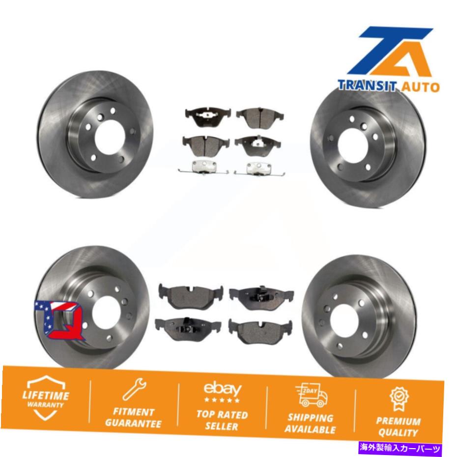brake disc rotor BMW 323i用のフロントリアディスクブレーキローターとセミメタルパッドキット Front Rear Disc Brake Rotors And Semi-Metallic Pads Kit For BMW 323i【並行輸入品】