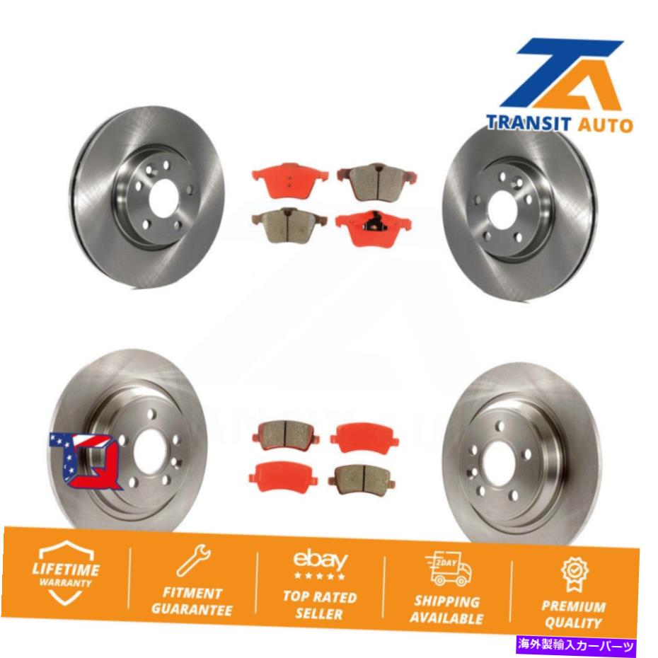 brake disc rotor ボルボV70用のフロントリアディスクブレーキローターとセミメタルパッドキット Front Rear Disc Brake Rotors And Semi-Metallic Pads Kit For Volvo V70【並行輸入品】