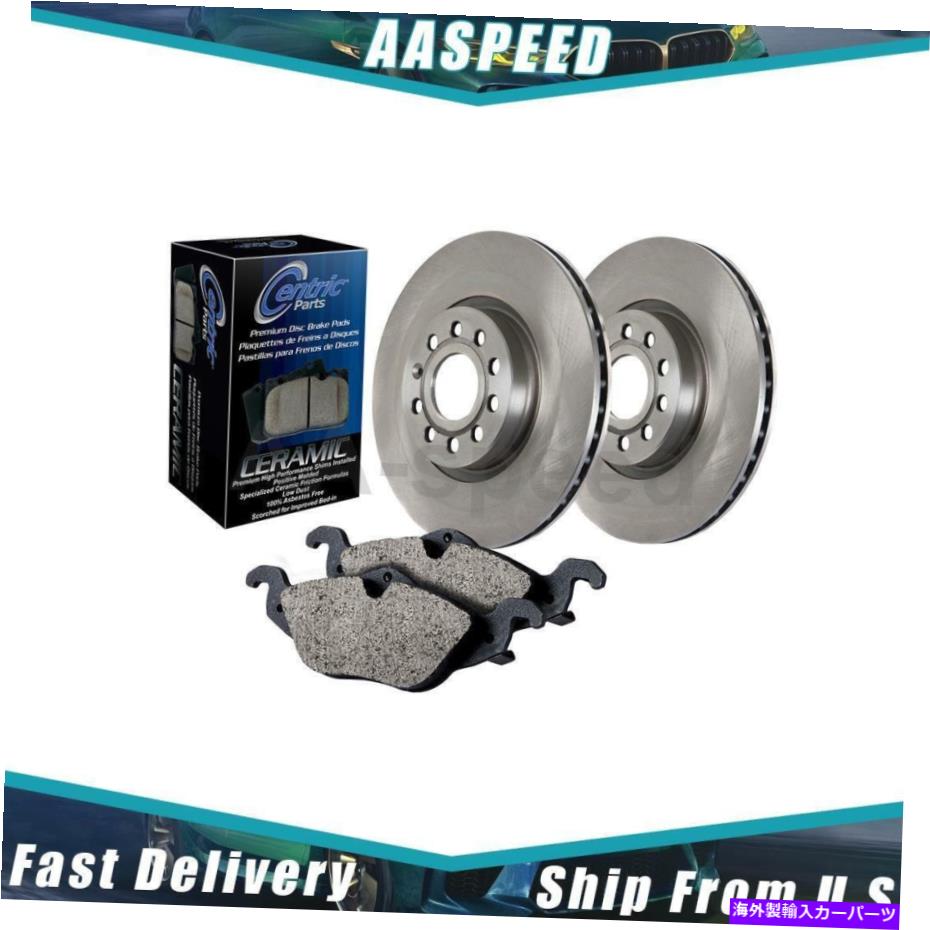 brake disc rotor 2009-2010インプレッサのフロントおよびリアディスクブレーキパッドとローターキット中心 1X Front and Rear Disc Brake Pad and Rotor Kit Centric For 2009-2010 Impreza【並行輸入品】