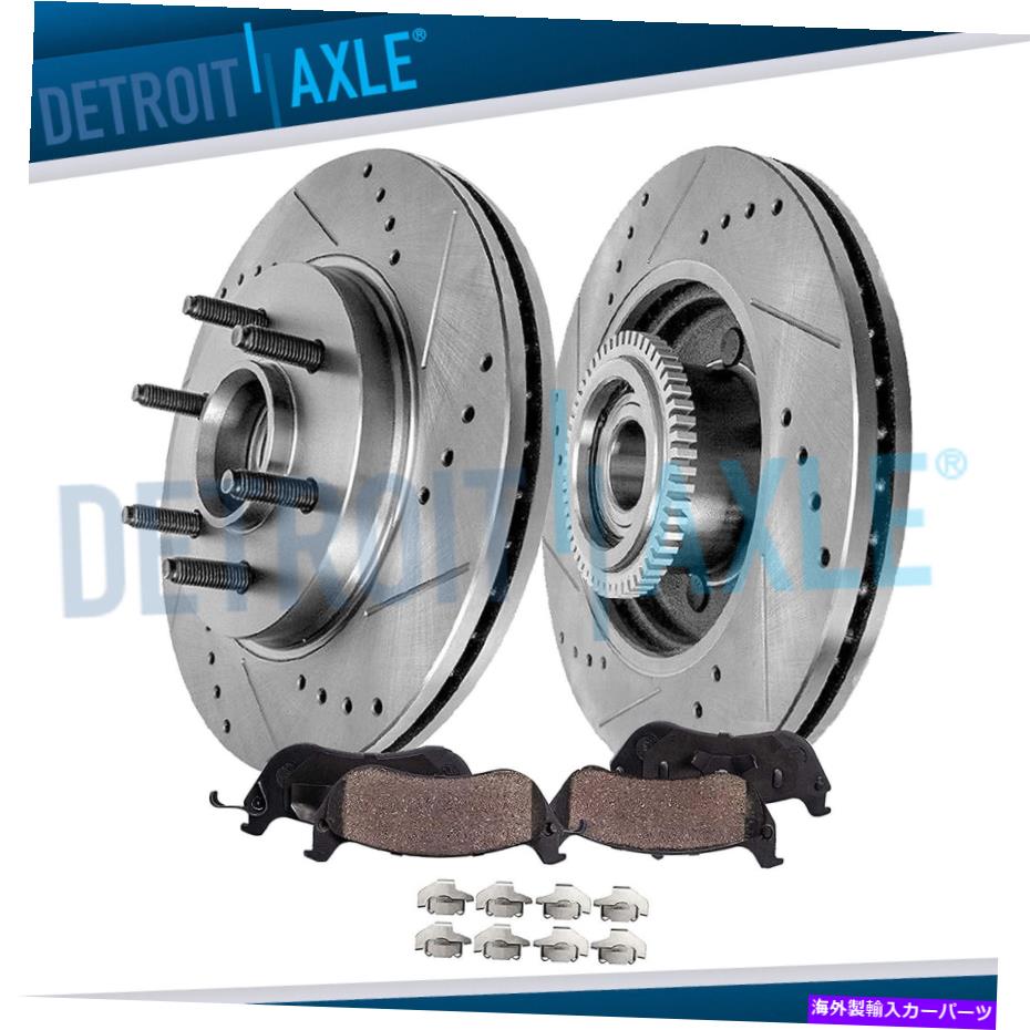 brake disc rotor 2WD 6-LUG FRONT 2004-2008 FORD F-150 MARK LT DRILLILD ROTOR + CERAMIC BRAKE PAD 2WD 6-Lug Front 2004-2008 Ford F-150 Mark LT Drilled Rotor + Ceramic Brake Pad【並行輸入品】