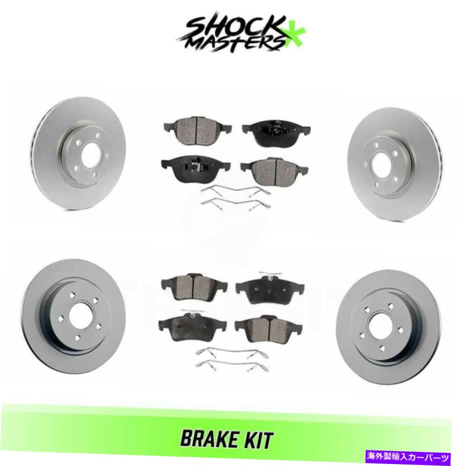 brake disc rotor 2006年から2013年のボルボC70のフロント＆リアセミメタリックブレーキパッドとコーティングローターキット Front & Rear Semi Metalic Brake Pads & Coated Rotor Kit for 2006-2013 Volvo C70【並行輸入品】