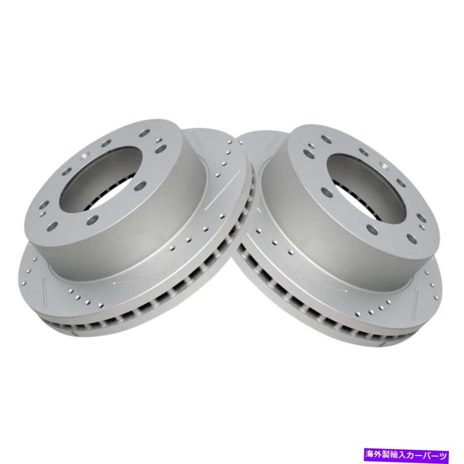 brake disc rotor シボレーシルバラード2500 HD 11-21ディスクブレーキローターパフォーマンスクロスドリル＆ For Chevy Silverado 2500 HD 11-21 Disc Brake Rotors Performance Cross Drilled &【並行輸入品】