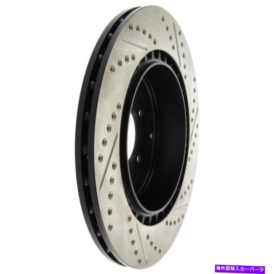 brake disc rotor ディスクブレーキロータースポーツクロスドリルとスロット付きリア右フィット08-15ランサー Disc Brake Rotor-Sport Cross-Drilled and Slotted Rear Right fits 08-15 Lancer【並行輸入品】