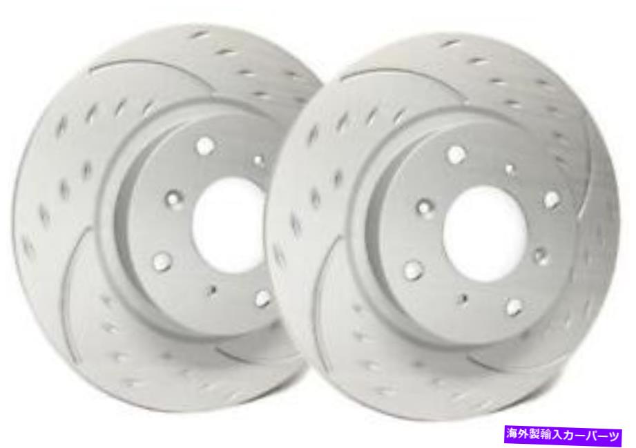 brake disc rotor 08-13 G37 2009-20日産370Z用SPPグレーダイヤモンドスロットスロットフロントブレーキローター SPP Gray Diamond Slotted Front Brake Rotors for 08-13 G37 2009-20 Nissan 370Z【並行輸入品】