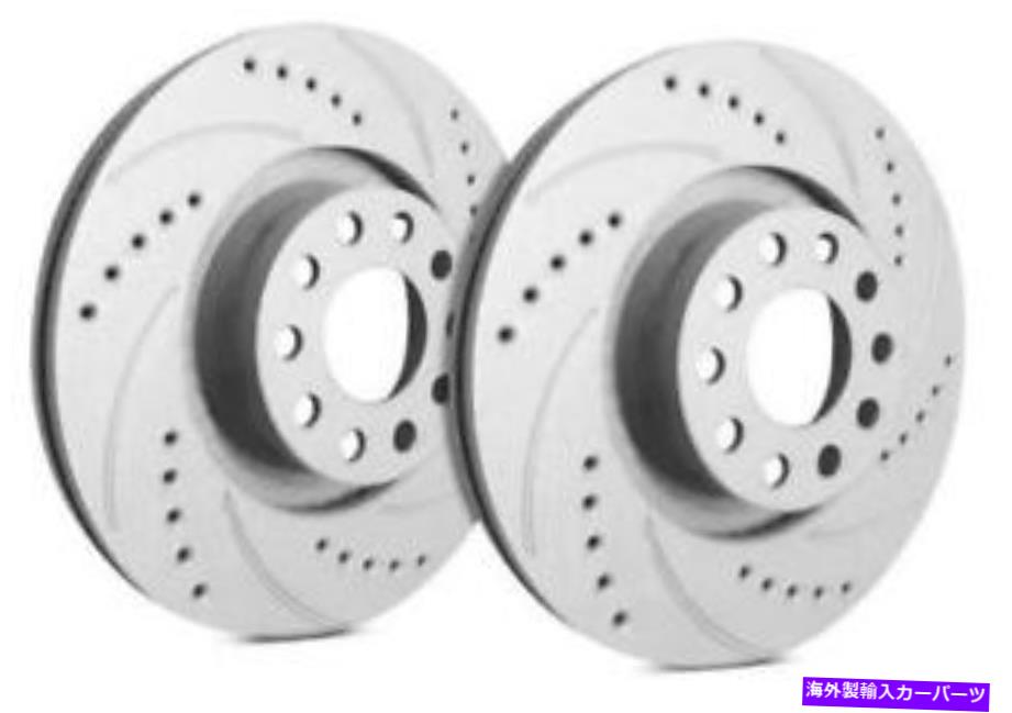 brake disc rotor 2015-20 Ford Mustang EcoBoost F54-1112のSPPグレー＆スロットフロントブレーキローター SPP Gray & Slotted Front Brake Rotors for 2015-20 Ford Mustang Ecoboost F54-1112【並行輸入品】 61,408円