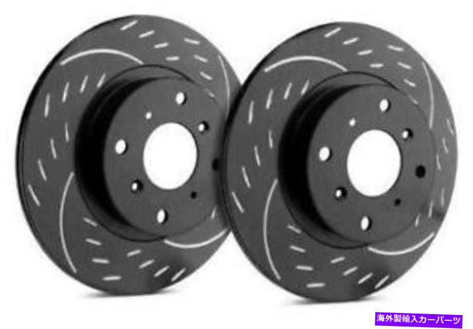 brake disc rotor 14-17インフィニティQ50 2017 Q60のブラックダイヤモンドスロットフロントブレーキローター Black Diamond Slotted Front Brake Rotors for 14-17 Infiniti Q50 2017 Q60【並行輸入品】