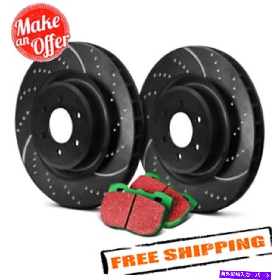 brake disc rotor EBCステージ10 93-95ホンダシビック用のスーパースポーツdempled＆slottedフロントブレーキキット EBC Stage 10 Super Sport Dimpled & Slotted Front Brake Kit for 93-95 Honda Civic【並行輸入品】