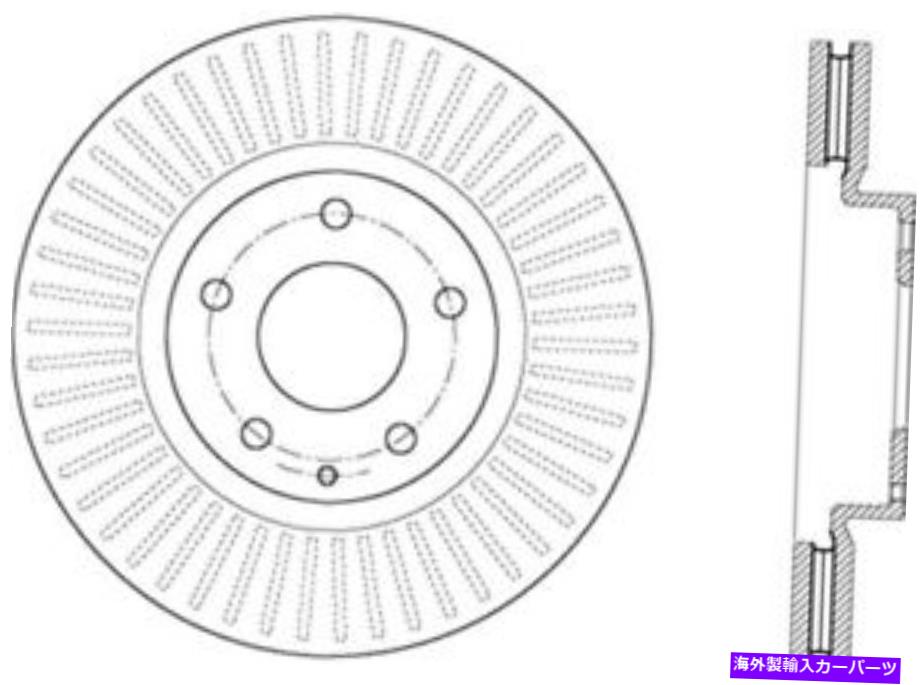 brake disc rotor 128.45084L中心部品ディスクブレーキローターP/N：128.45084L 128.45084L Centric Parts Disc Brake Rotor P/N:128.45084L【並行輸入品】