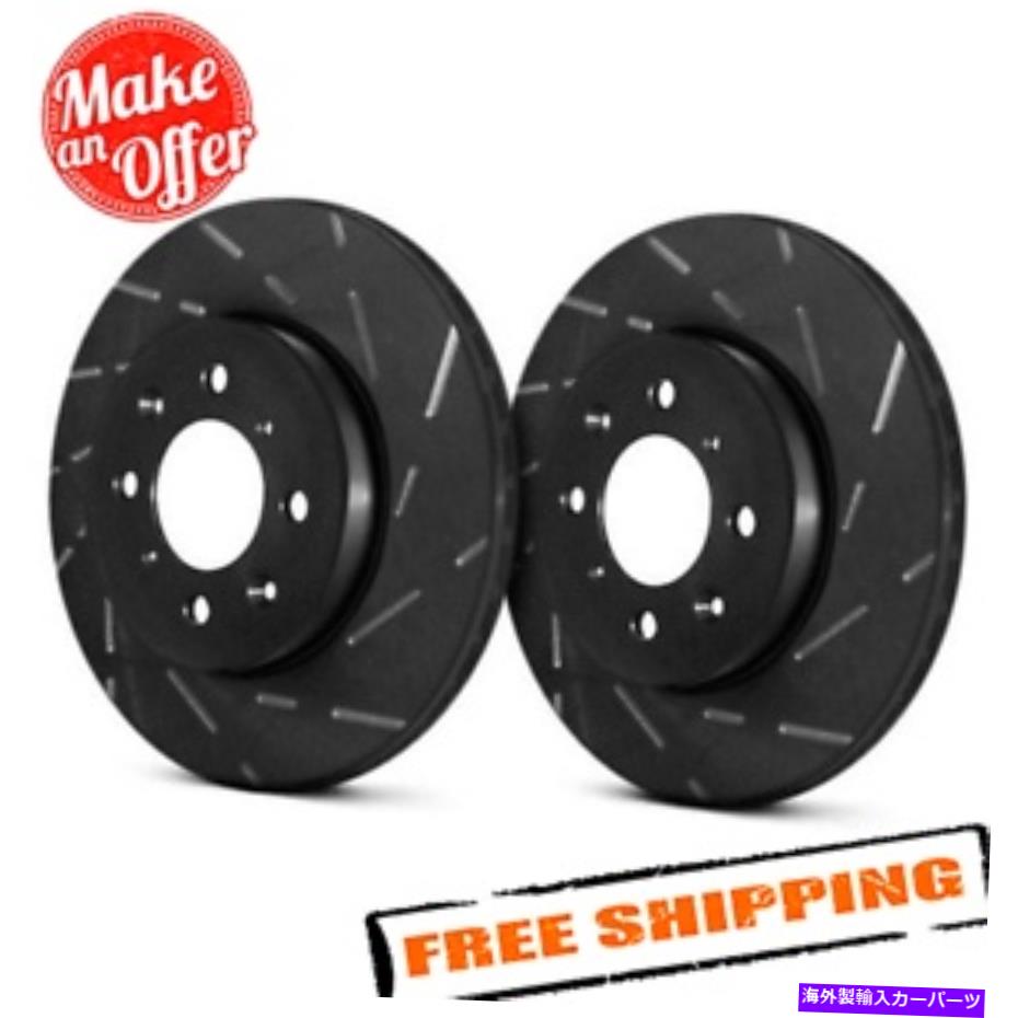 brake disc rotor EBC USRブラックダッシュシリーズスポーツスロットスロット1ピースブレーキローター10-11アウディS4 EBC USR BlackDash Series Sport Slotted 1-Piece Brake Rotors for 10-11 Audi S4【並行輸入品】