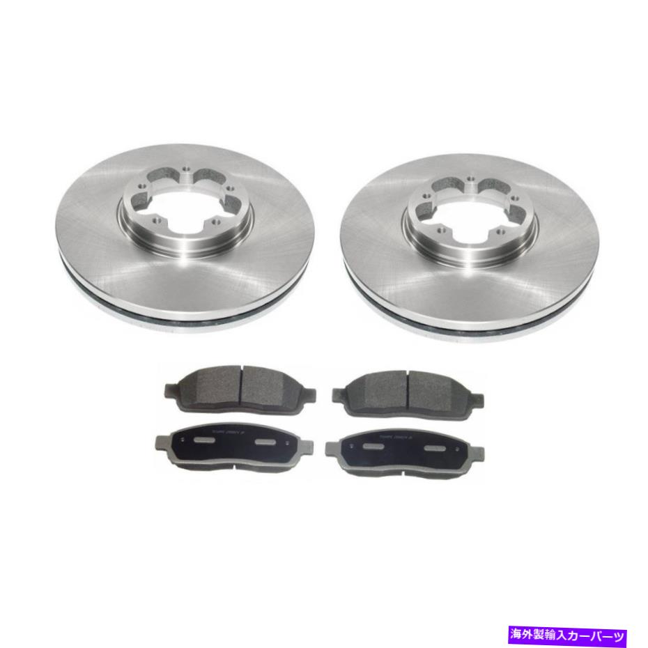 brake disc rotor 2015-2017 Ford Transit-150フロントブレーキローターとメタリックブレーキパッド For 2015-2017 Ford Transit-150 Front Brake Rotors And Metallic Brake Pads【並行輸入品】