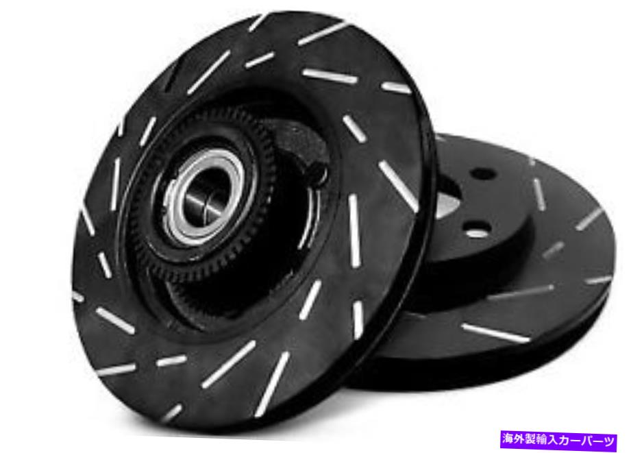 brake disc rotor EBCブレーキUSR7714 -USRブラックダッシュがスロットされ、1ピースリアスポーツローターを通気しました EBC Brakes USR7714 - USR Black Dash Slotted And Vented 1-Piece Rear Sport Rotors【並行輸入品】