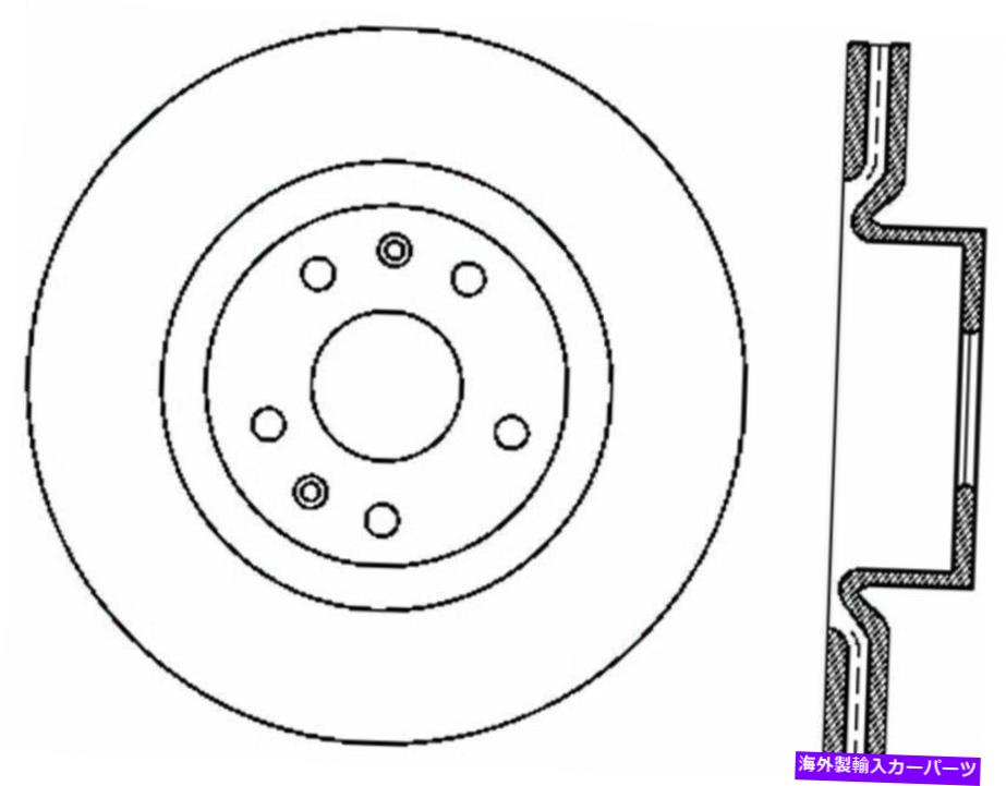 brake disc rotor 10ヒュンダイジェネシスクーペ付きのストップテックw/ファクトリーブレンボスロット＆ドリル StopTech for 10 Hyundai Genesis Coupe W/ Factory Brembo Slotted & Drilled【並行輸入品】