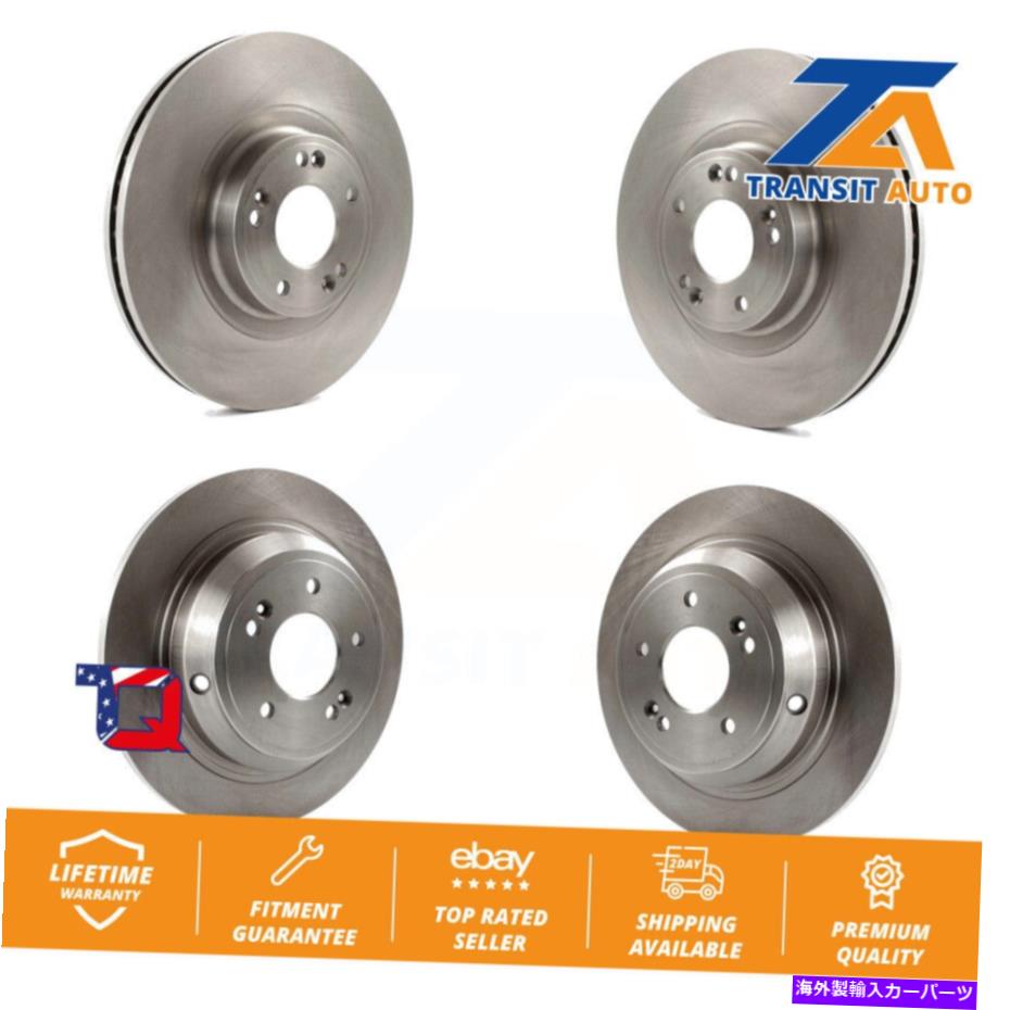 brake disc rotor ヒュンダイジェネシス用のフロントリアディスクブレーキローターキット Front Rear Disc Brake Rotors Kit For Hyundai Genesis【並行輸入品】