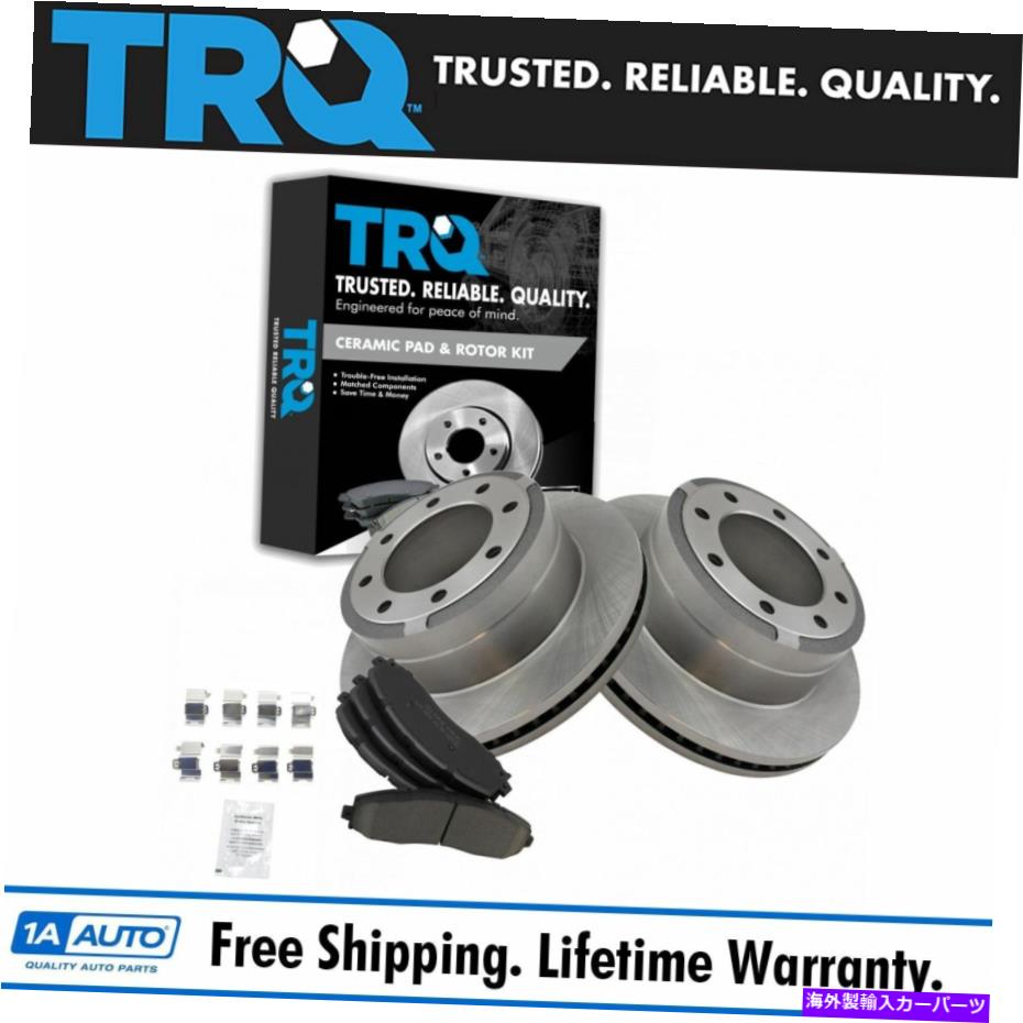 brake disc rotor TRQリアプレミアムPOSIセラミックディスクブレーキパッド＆ローターキットw/化学物質 TRQ Rear Premium Posi Ceramic Disc Brake Pad & Rotor Kit w/Chemicals【並行輸入品】