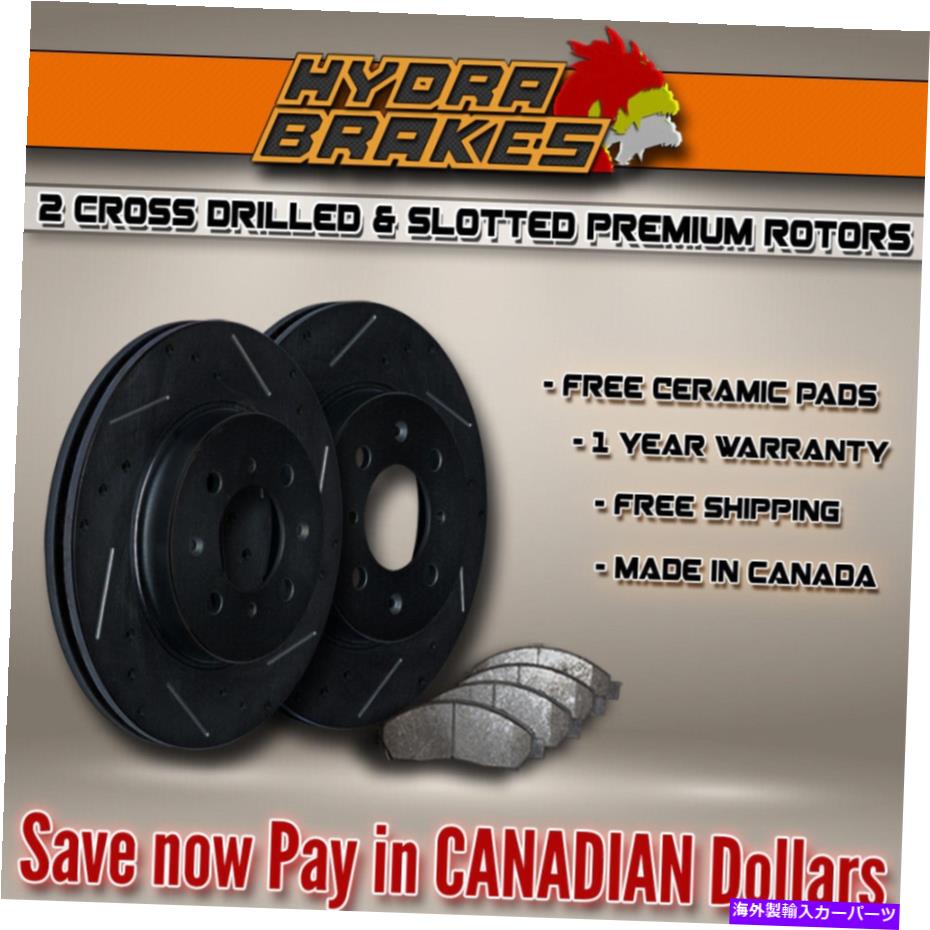 brake disc rotor 2014 2015 2016ダッジ充電器RTドリルスロットブレーキローターセラミックBLK F FITS 2014 2015 2016 Dodge Charger RT Drill Slot Brake Rotors CERAMIC BLK F【並行輸入品】